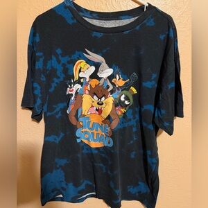 Tune Squad Graphic T-Shirt - Black and Blue